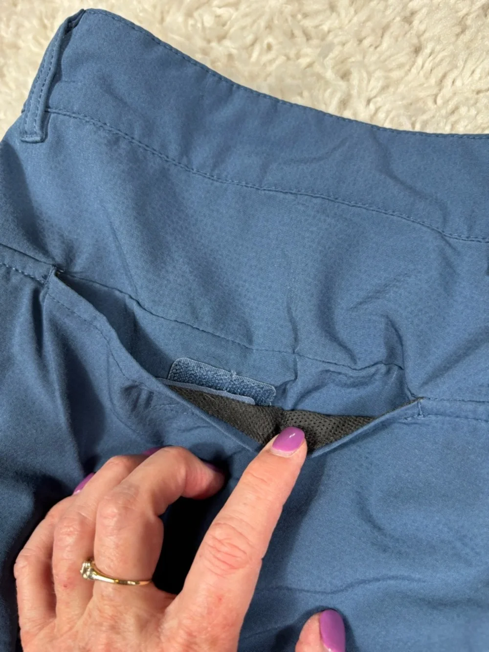 The North Face Paramount Active Shorts Mens 36 Blue FlashDry Hiking Stretch